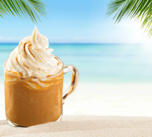 hot pumpkin spice beach